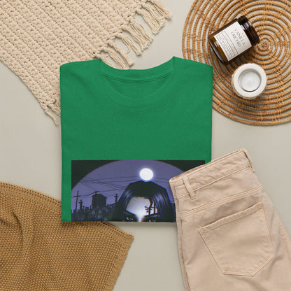 Goth Queen Smoking In Cemetery Moonlight Tee