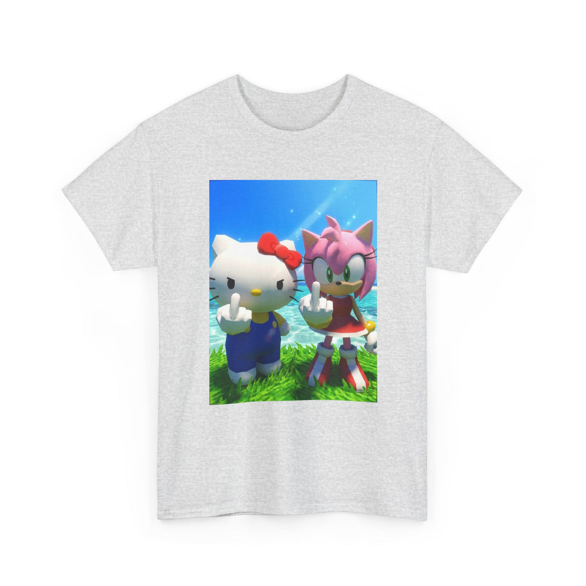 Hello Kitty And Amy Rose Flipping You Off