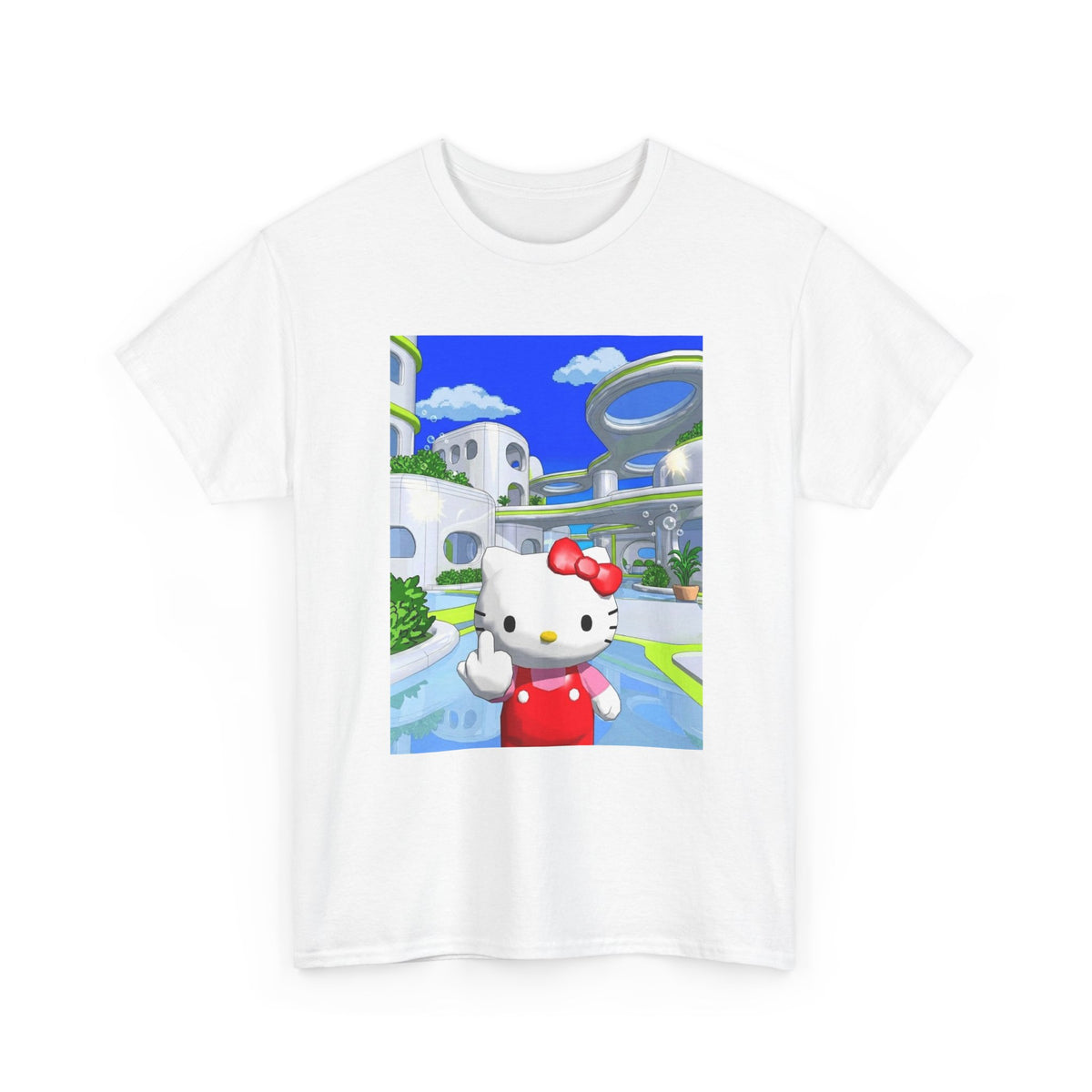 Aero Kitty Flipping The Bird Tee