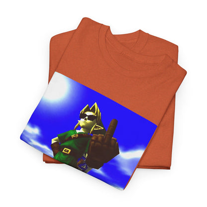 Cool Link Flipping The Bird Tee