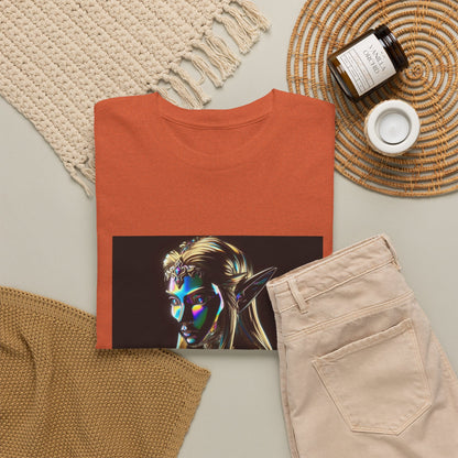 Iridescent Elven Warrior Princess Chrome Tee