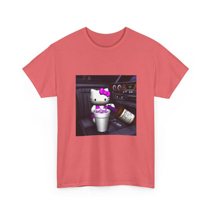 Kitty Pouring Purple Drank In Car Tee