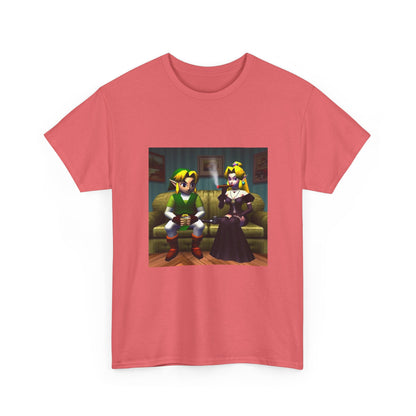 Link and Goth Peach Chillin' and Smoking Tee
