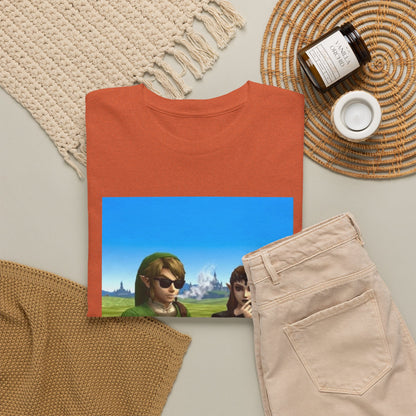 Link And Zelda Chilling With Cigars