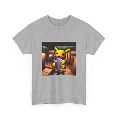 Pikachu Pouring Lean In Car Tee