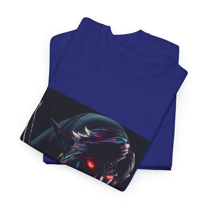 Chrome Dark Elf With Glowing Eyes Tee
