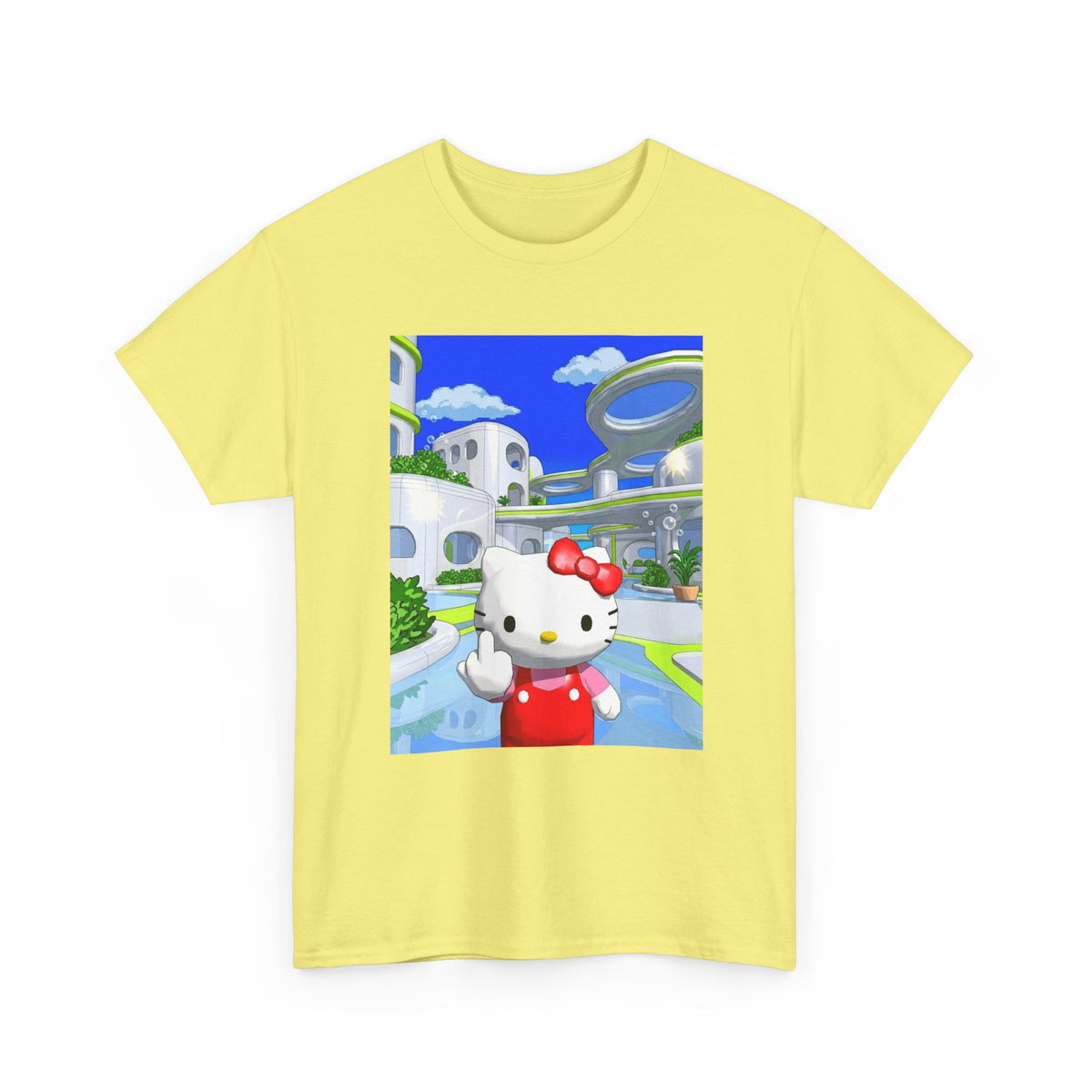 Aero Kitty Flipping The Bird Tee