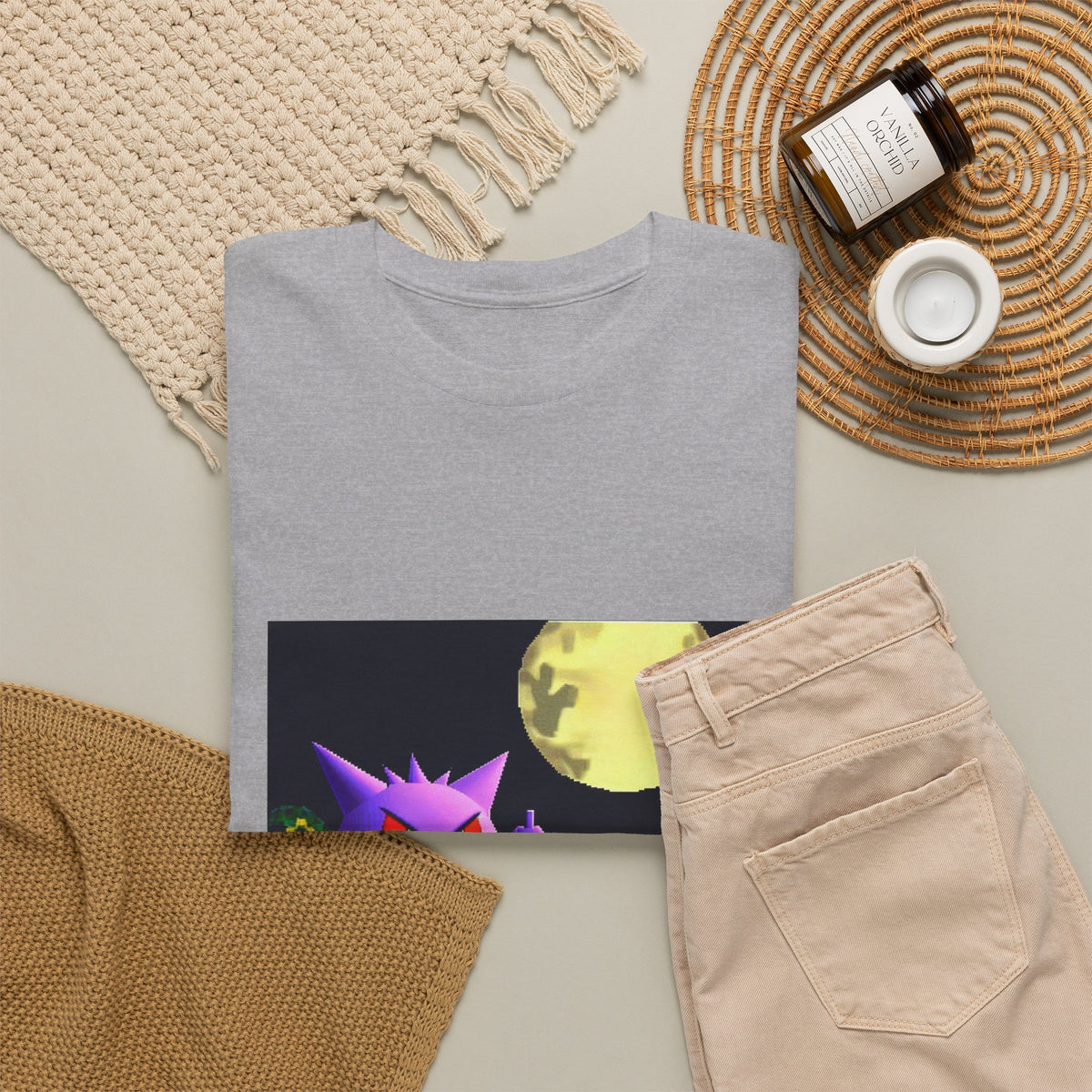 Gengar Flipping Off Villager At Night
