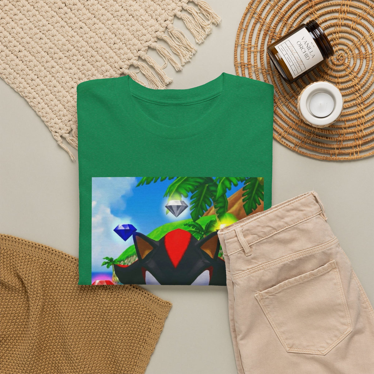 Shadow The Hedgehog Flipping The Bird Tee