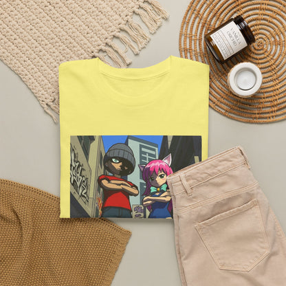 Urban Duo Standoff In Graffiti Alley Tee