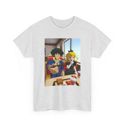 Spike and Peach Smoking Fast Food Tee (Design 3)