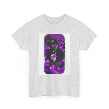 Pixelated Web-Slinger Holding Purple Drink Tee