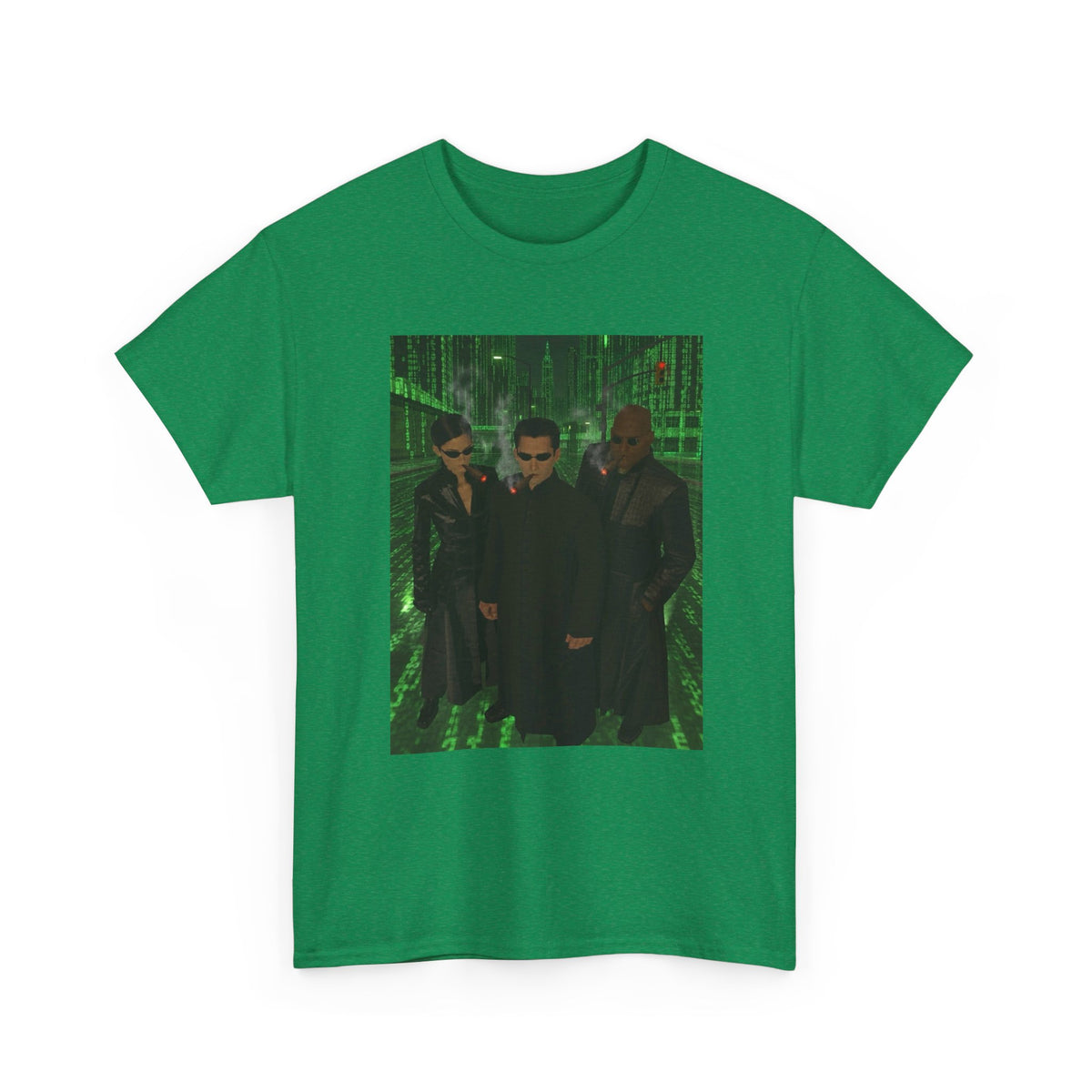 Neo, Trinity, Morpheus Smoking In The Matrix