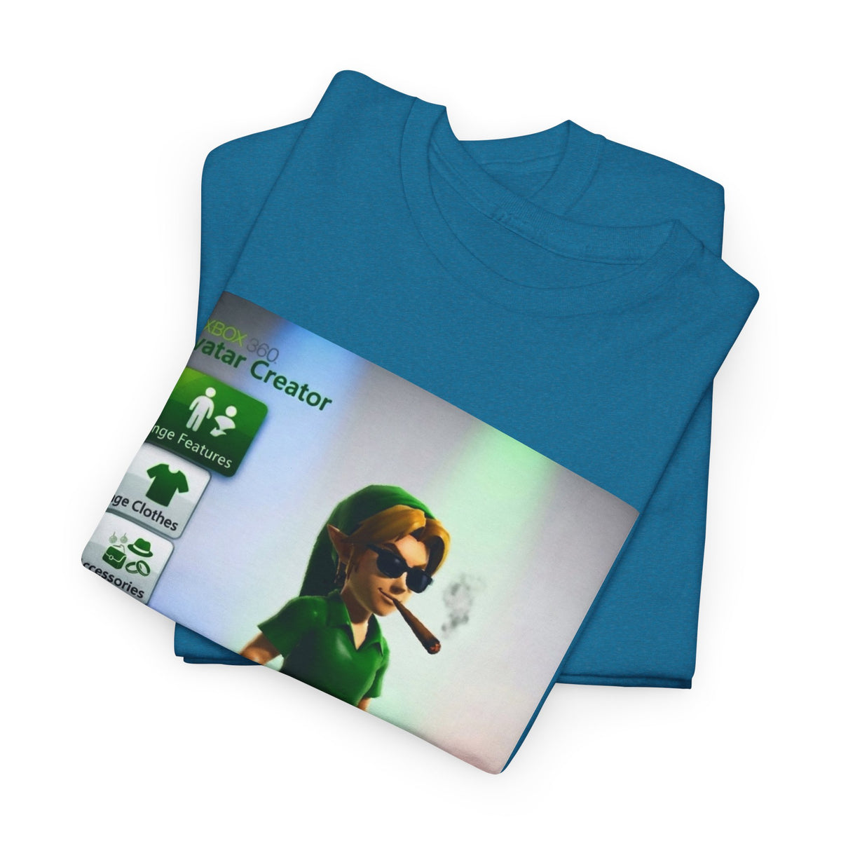 Xbox Avatar Link Smoking Blunt Tee