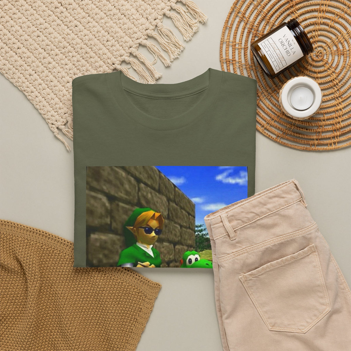 Link and Yoshi Chillin' With Blunts