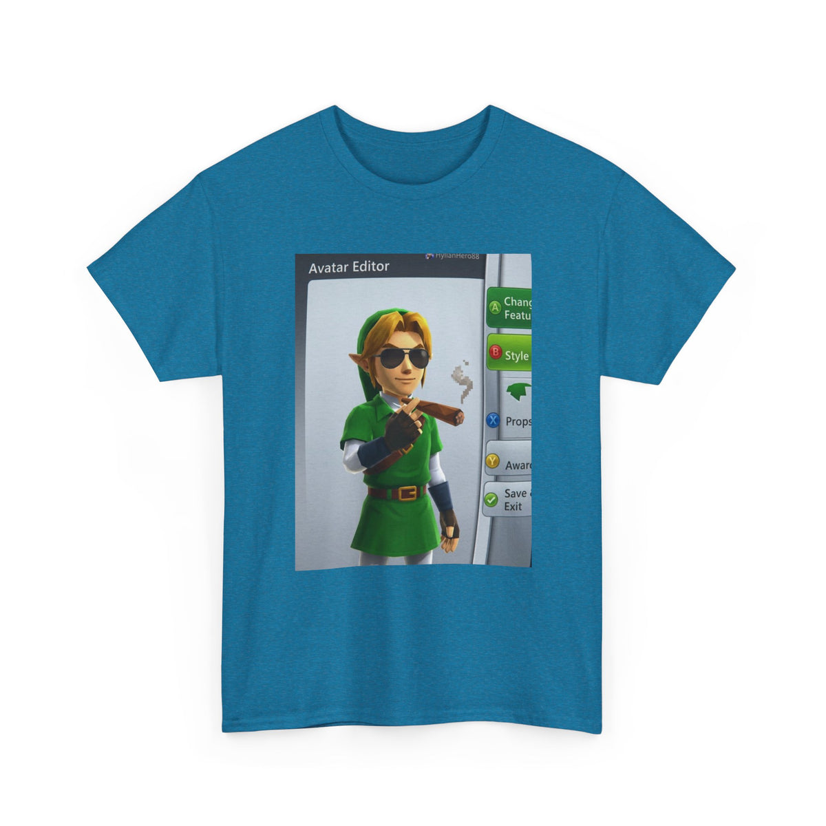 Hylian Hero Smoking A Stogie Tee