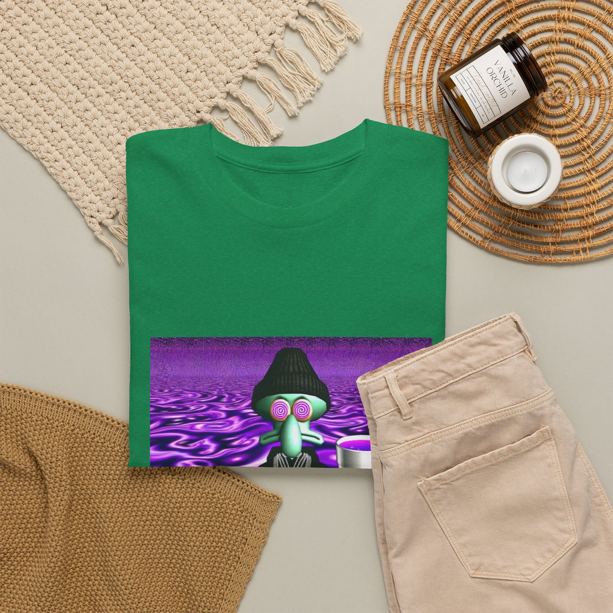 Squidward Sipping Lean In A Purple Haze