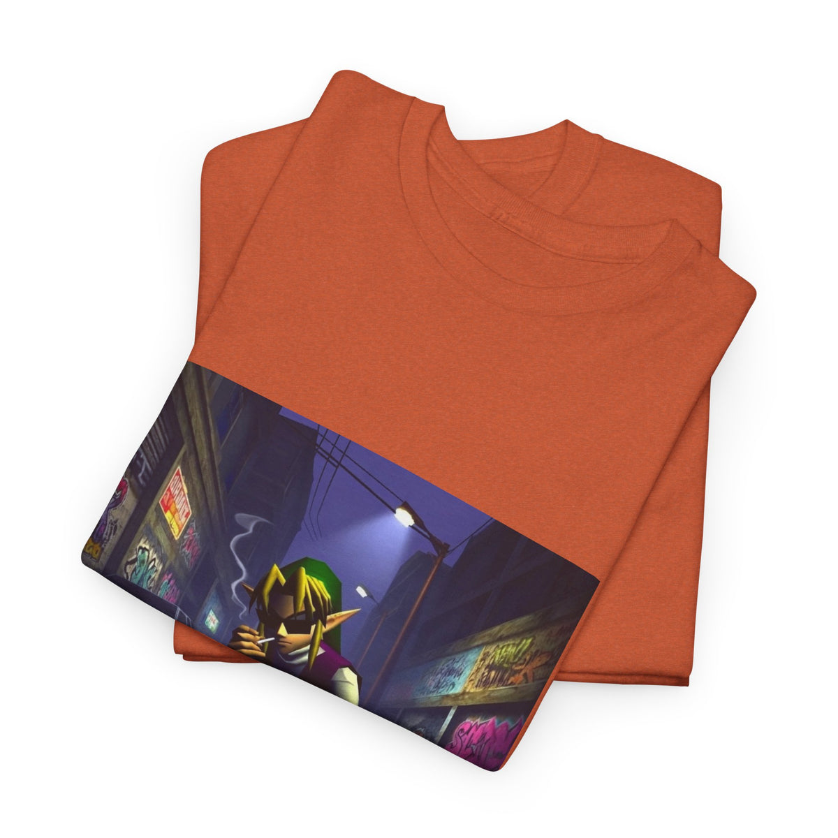 Streetwise Elf Smoking In Alley Tee