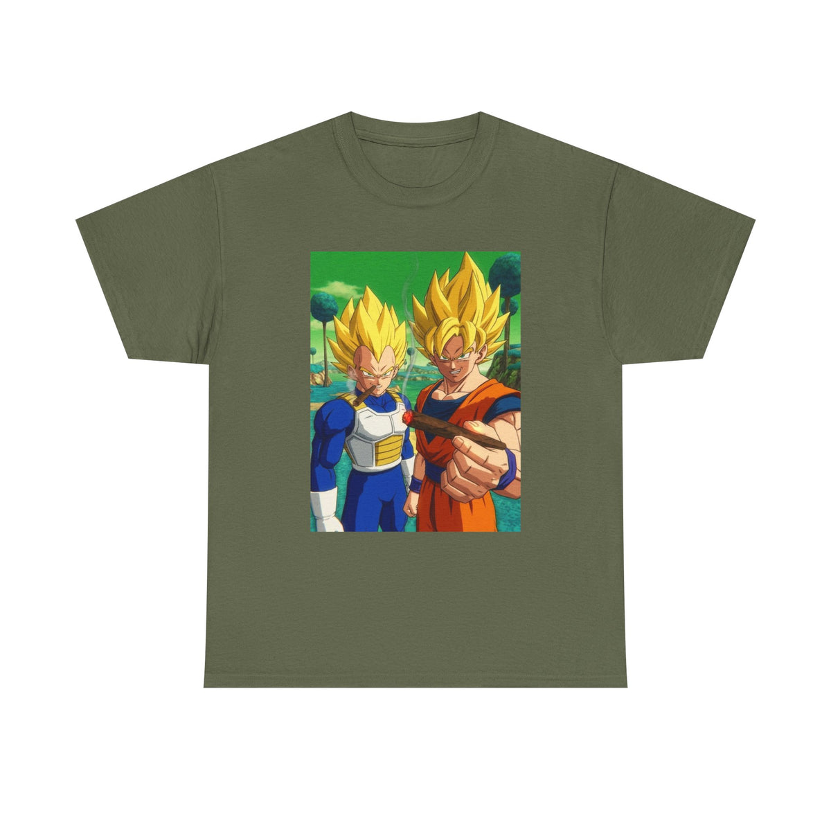 Goku and Vegeta Sharing a Blunt Tee