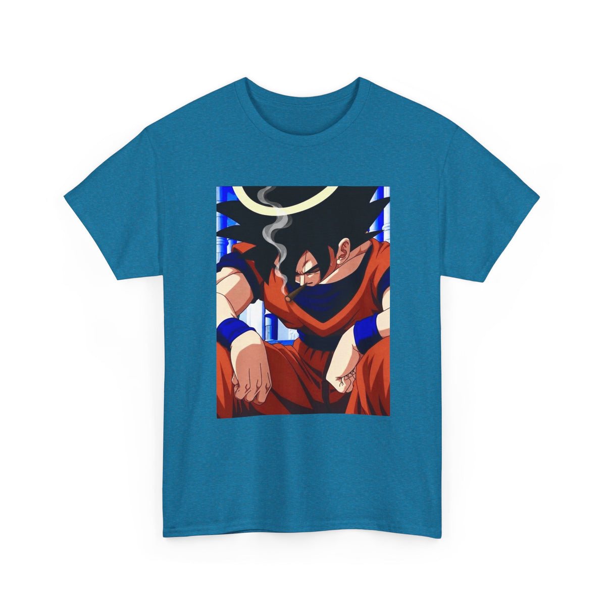 Goku Chilling With A Halo Blazin' Tee