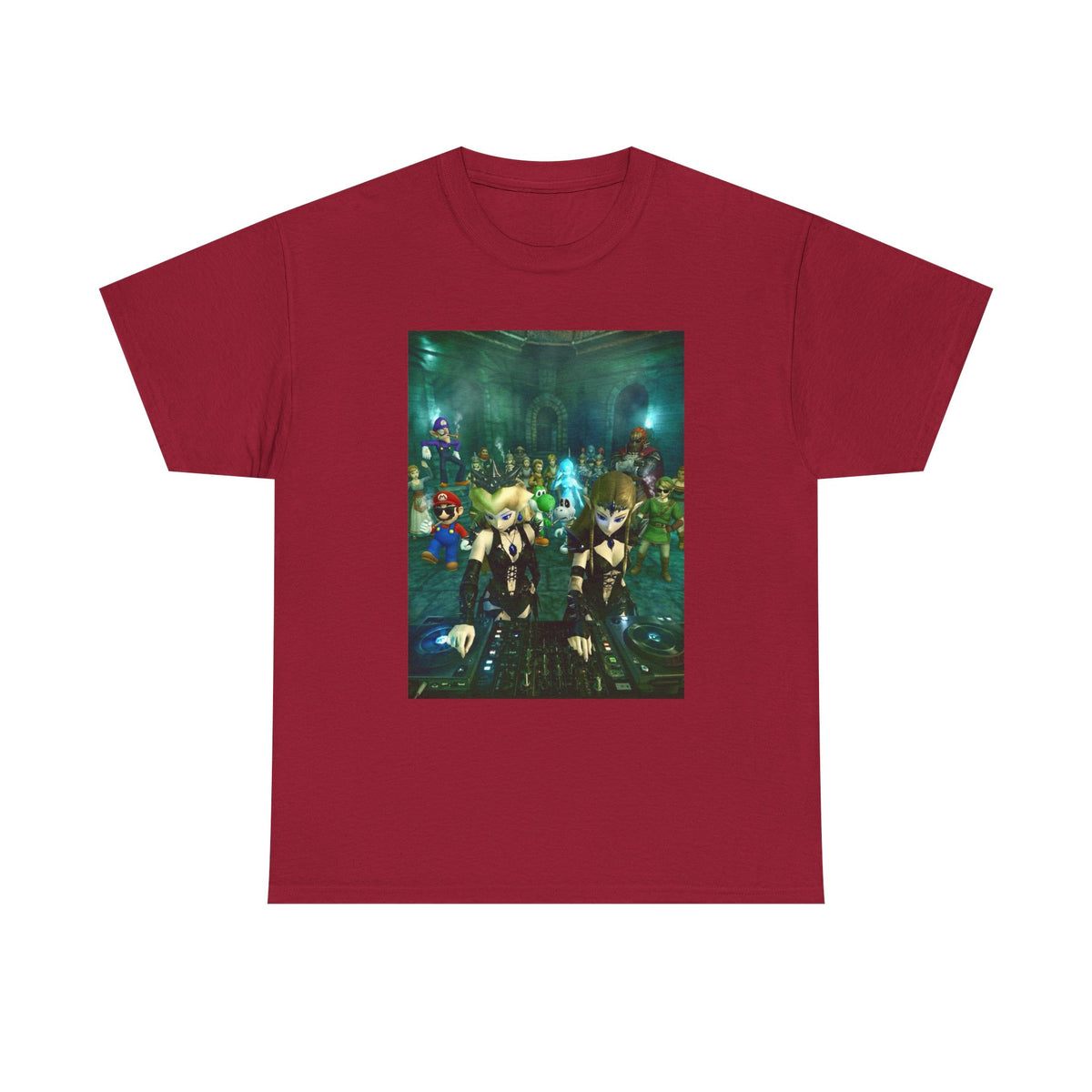 Dark Zelda DJs Gaming Party Tee
