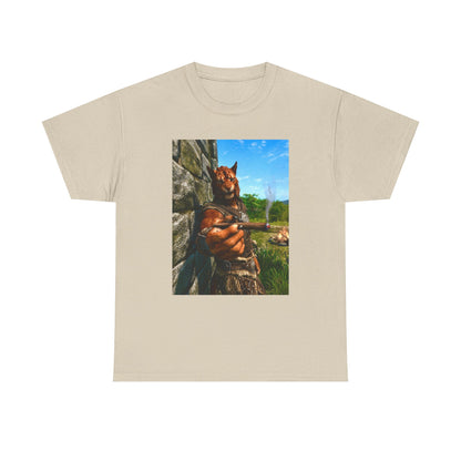 Khajiit Offering Smokin' Cigar Tee