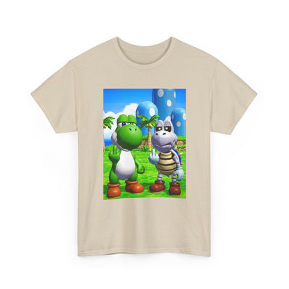 Yoshi And Dry Bones Flipping The Bird