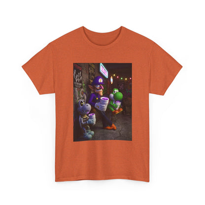 Waluigi, Yoshi, And Dry Bones Leanin' Chill Tee