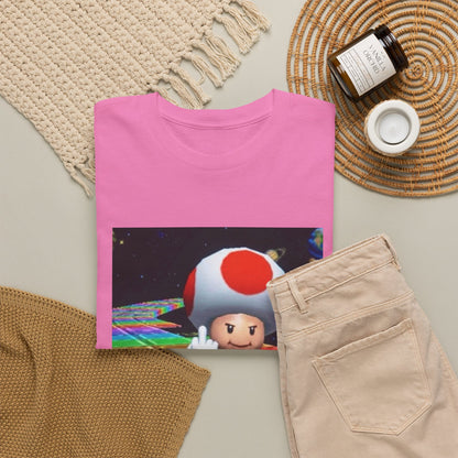 Toad Flipping The Bird On Rainbow Road