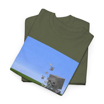 Minecraft Skeleton Taking A Hit Tee