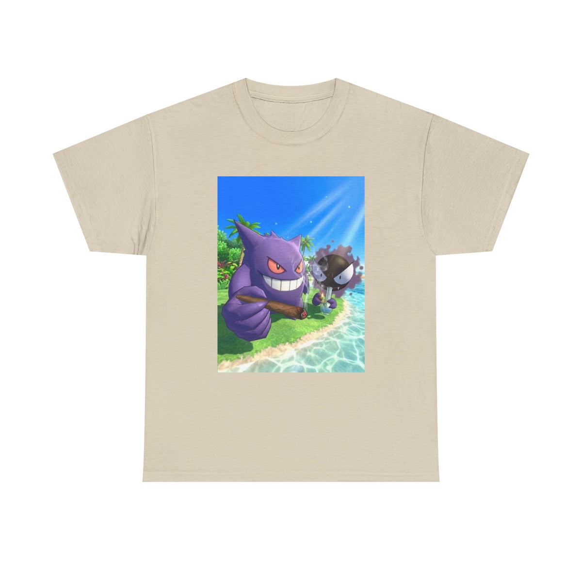 Gengar and Gastly Chillin' By The Beach