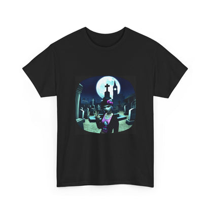 Gothic Hello Kitty Giving Finger Graveyard Tee