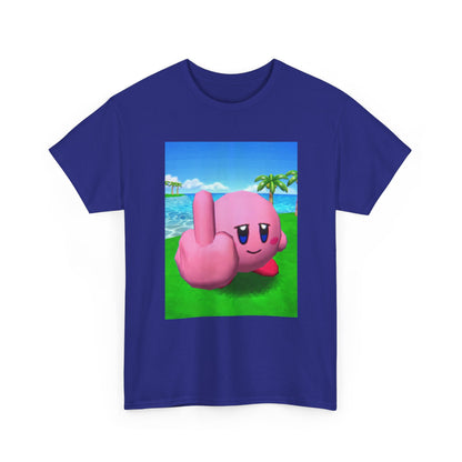 Kirby Giving The Finger Island Scene Tee
