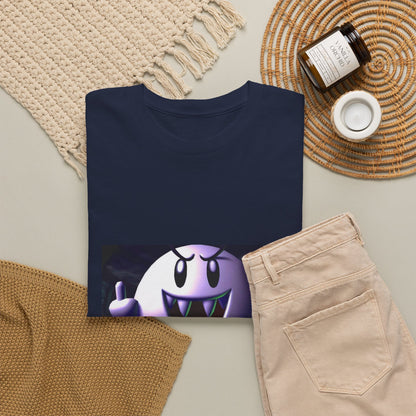 Edgy Ghost Flipping The Bird Tee