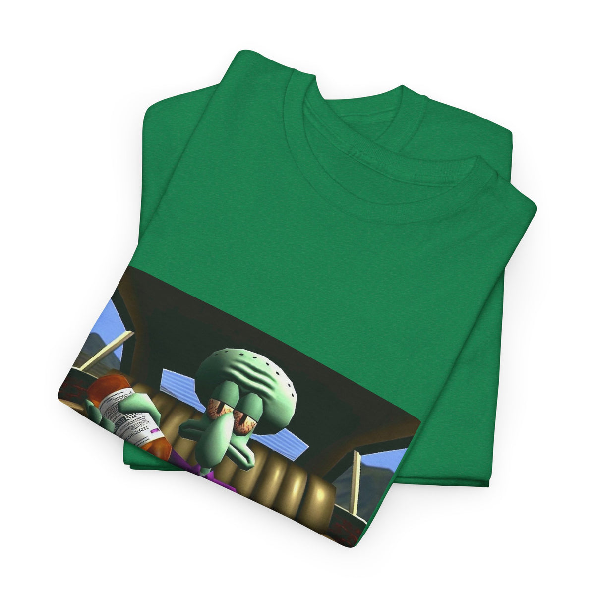 Squidward Pouring Lean In Car Tee