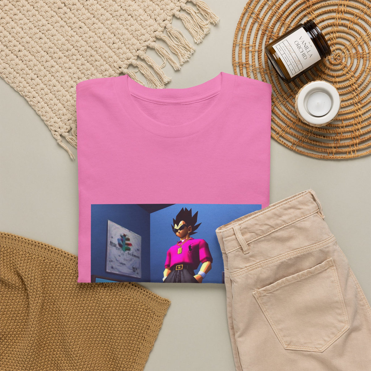 Y2K Vegeta Chilling With PlayStation Tee
