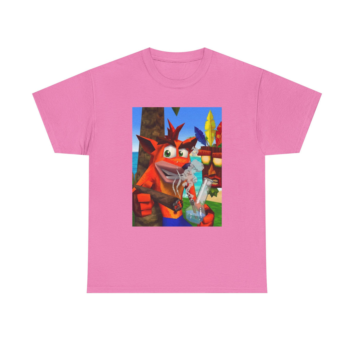 Crash Bandicoot Taking A Hit Tee