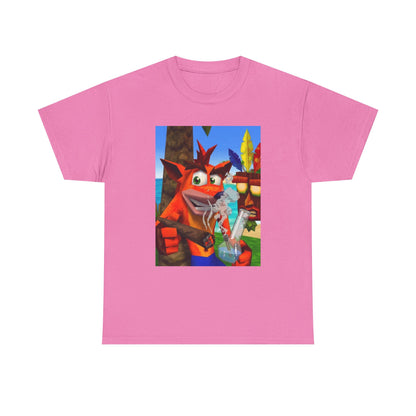 Crash Bandicoot Taking A Hit Tee