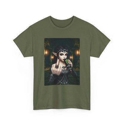 Edgy Elf Queen Flips You Off Tee