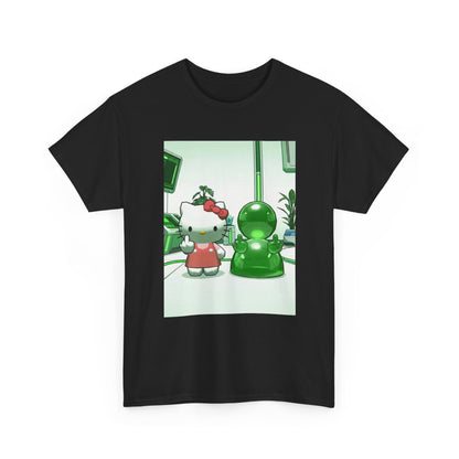 Hello Kitty And Blob Giving The Finger Tee