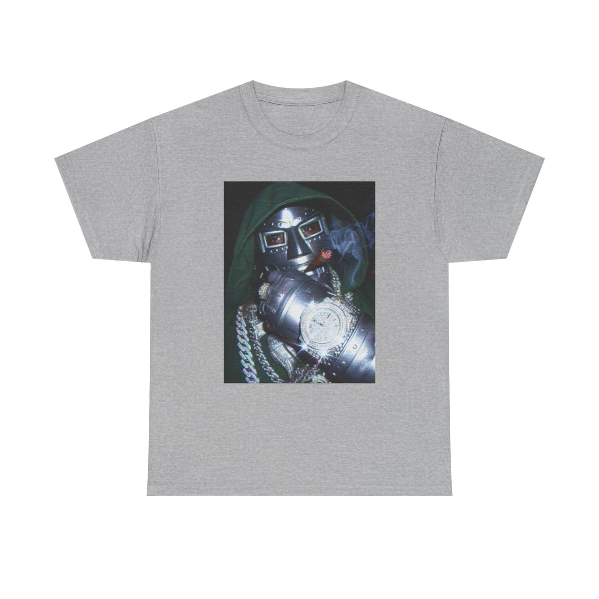 Villainous Rapper Smoking Diamond Bling Tee