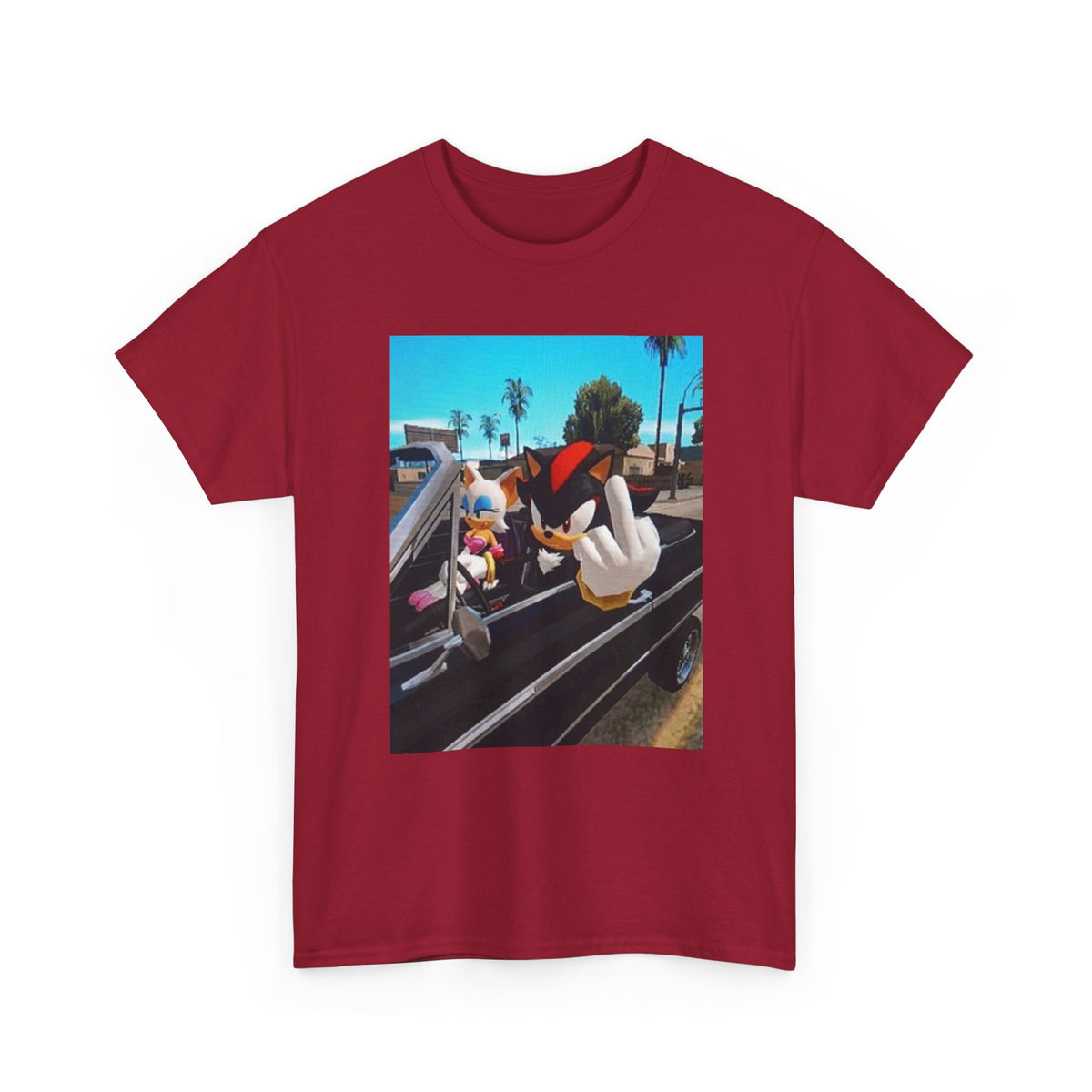 Shadow And Rouge Flipping The Bird Tee