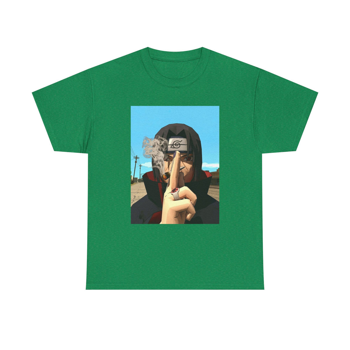 Itachi Uchiha Smoking Cigar Streetwear Tee