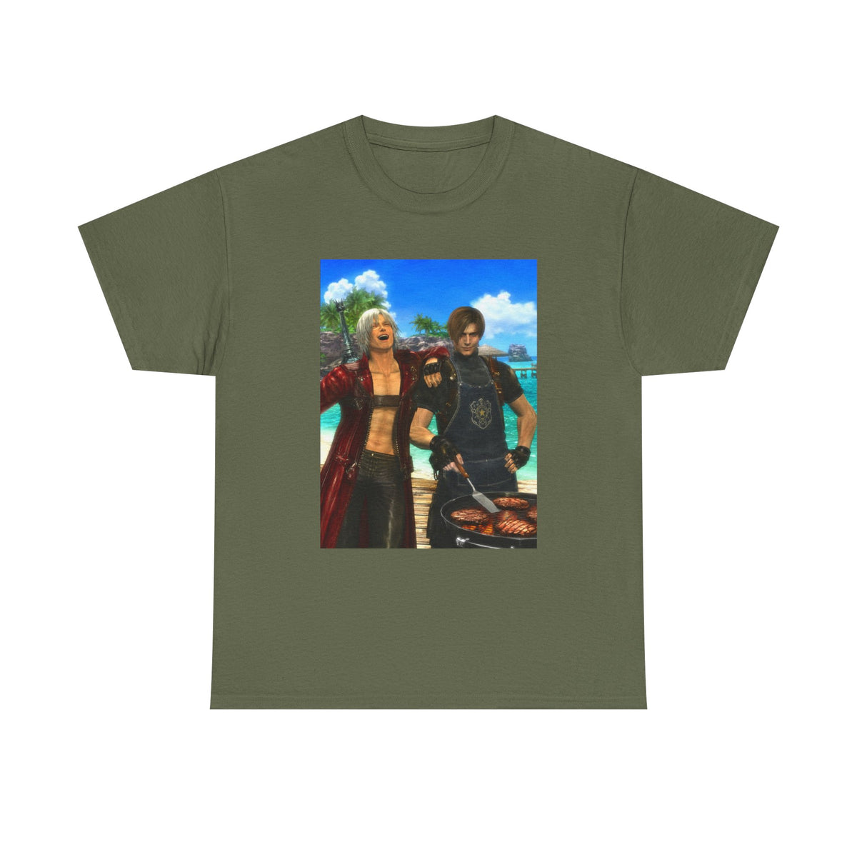 Dante and Leon Grilling Island Burgers Tee