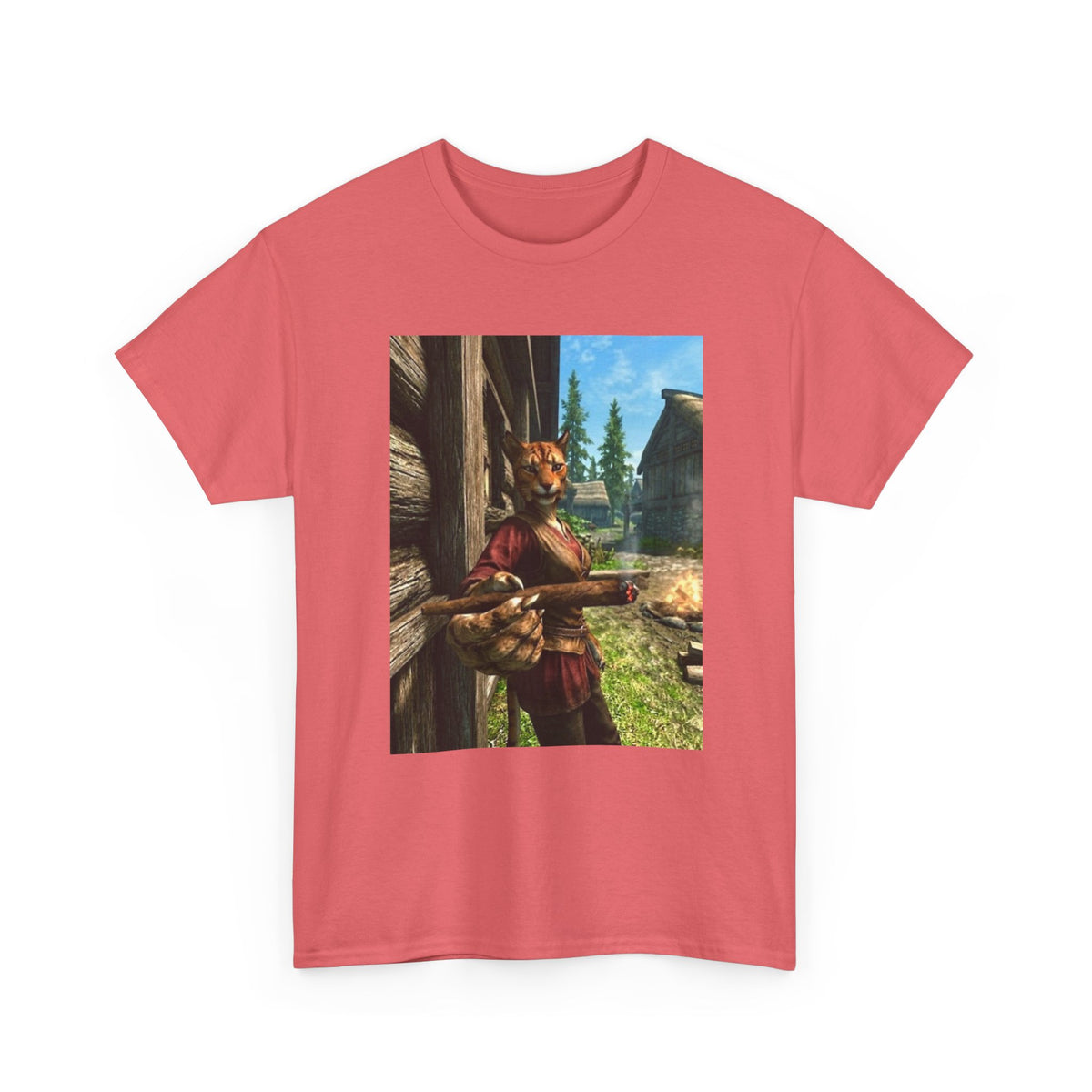 Khajiit Smoking Fat Blunt Tee