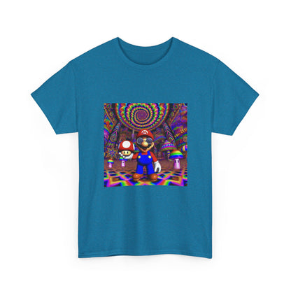 Tripping Mario Holding A Super Mushroom