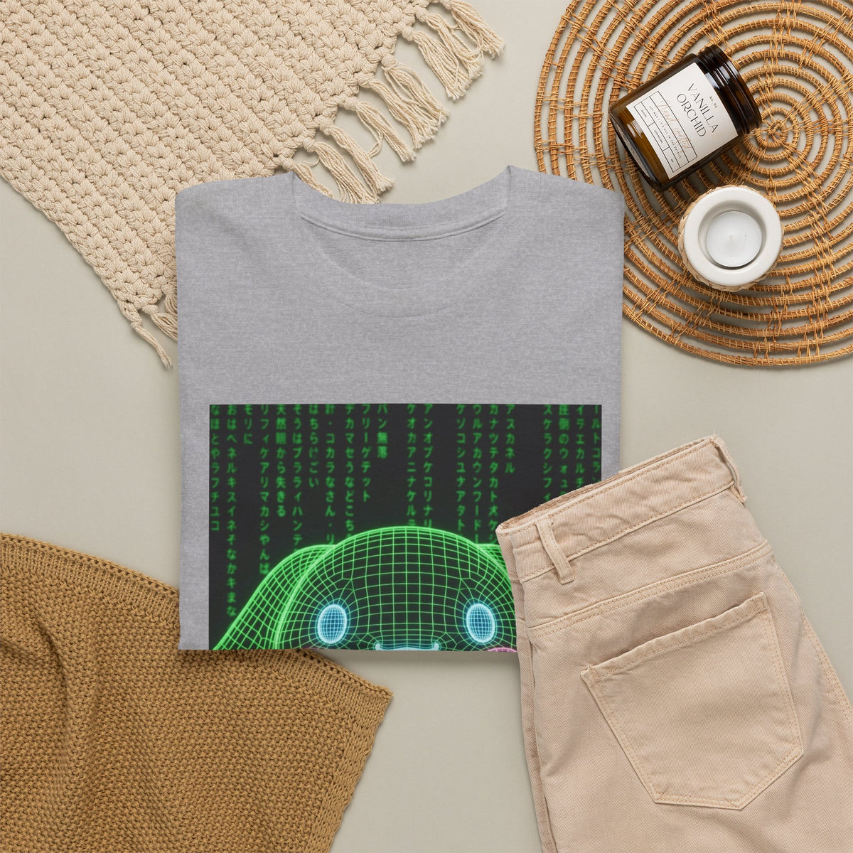 Wireframe Bunny Flips The Bird Tee