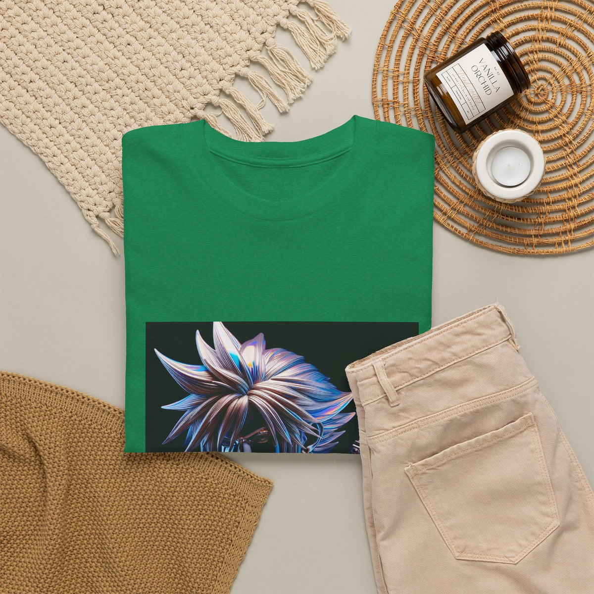 Chrome Warrior With Spiky Hair Tee