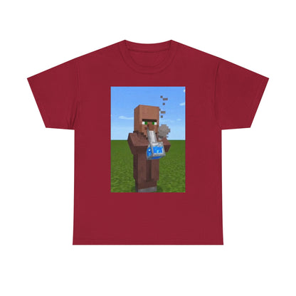 Villager Enjoying A Blocky Bong Hit