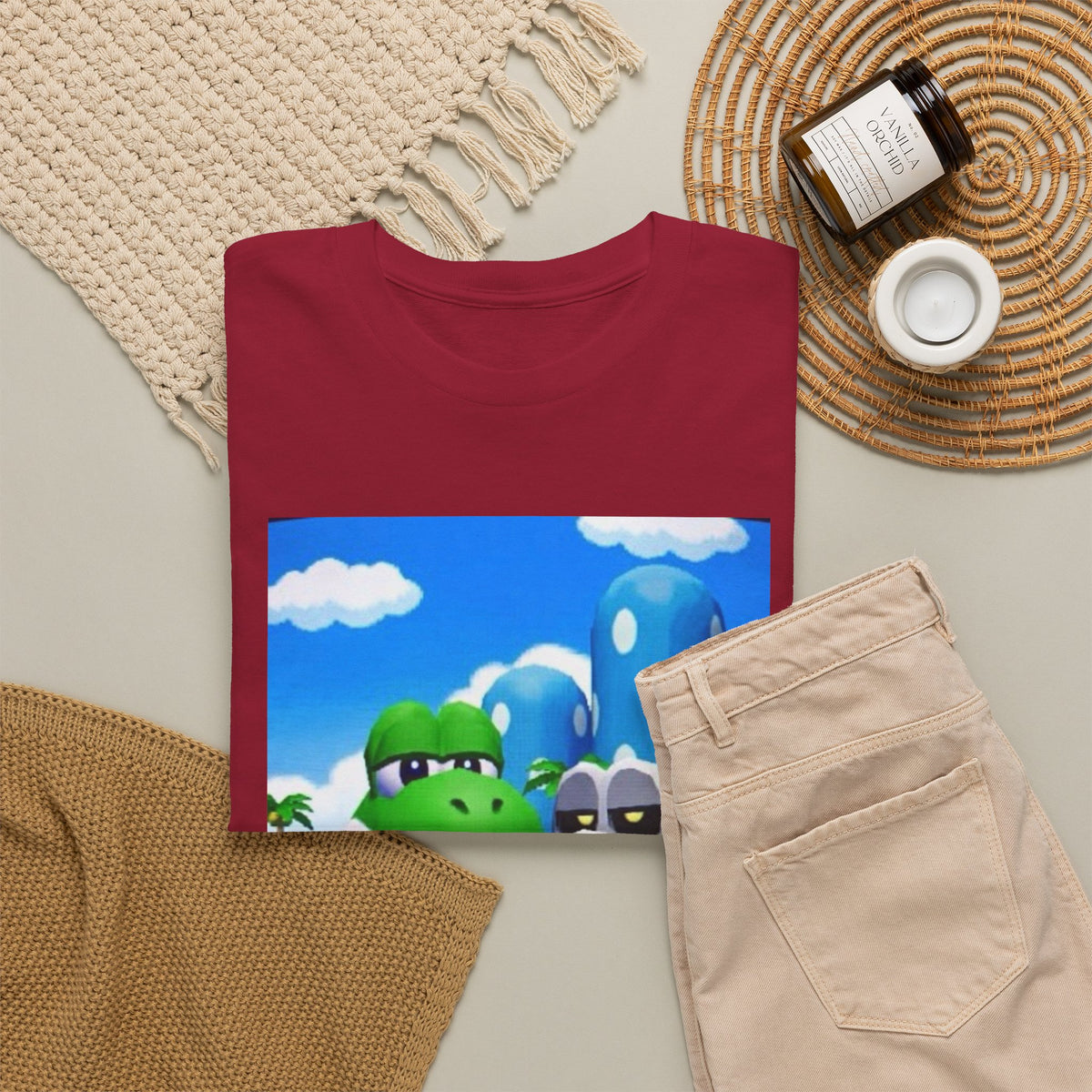 Yoshi And Dry Bones Flipping Off Tee (Design 7)